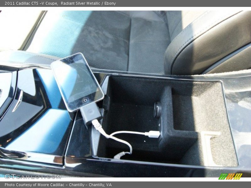 Radiant Silver Metallic / Ebony 2011 Cadillac CTS -V Coupe