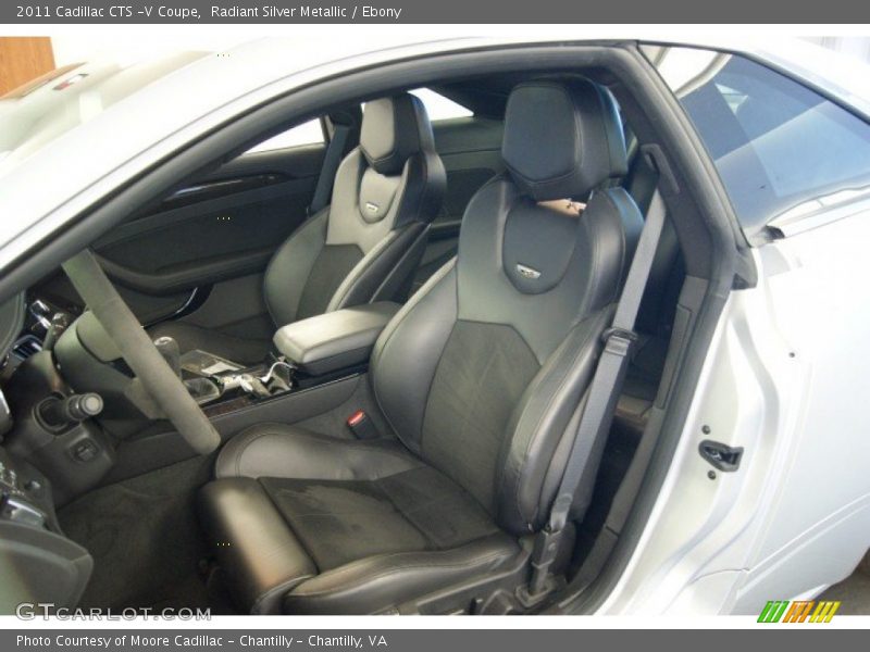 Radiant Silver Metallic / Ebony 2011 Cadillac CTS -V Coupe