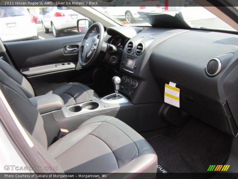 Silver Ice Metallic / Black 2011 Nissan Rogue SL AWD