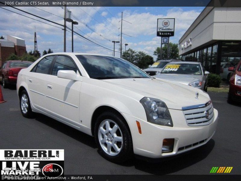 White Diamond / Ebony 2006 Cadillac CTS Sedan