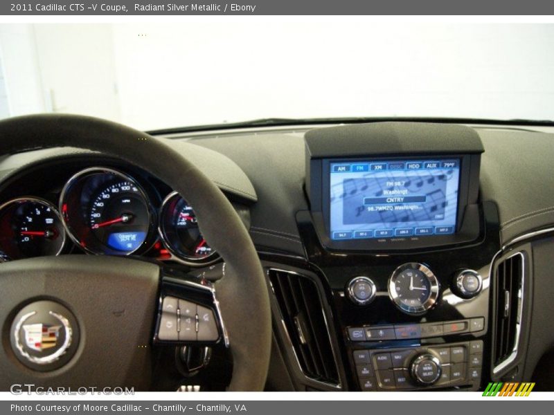 Radiant Silver Metallic / Ebony 2011 Cadillac CTS -V Coupe