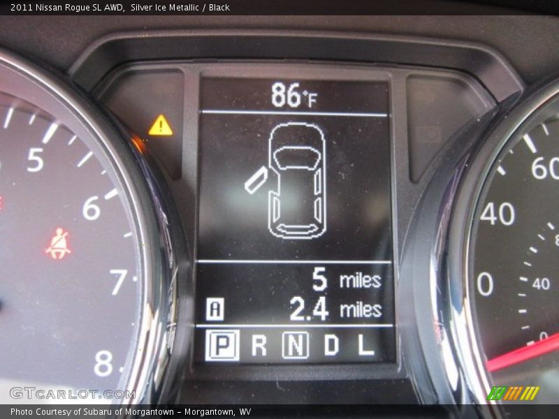 Silver Ice Metallic / Black 2011 Nissan Rogue SL AWD