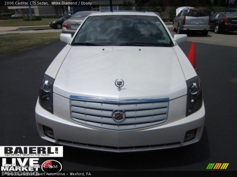 White Diamond / Ebony 2006 Cadillac CTS Sedan