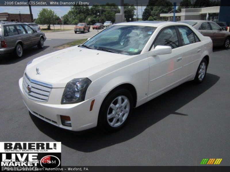 White Diamond / Ebony 2006 Cadillac CTS Sedan