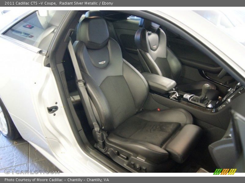 Radiant Silver Metallic / Ebony 2011 Cadillac CTS -V Coupe
