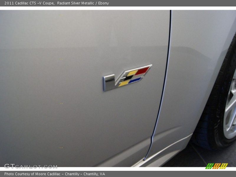 Radiant Silver Metallic / Ebony 2011 Cadillac CTS -V Coupe