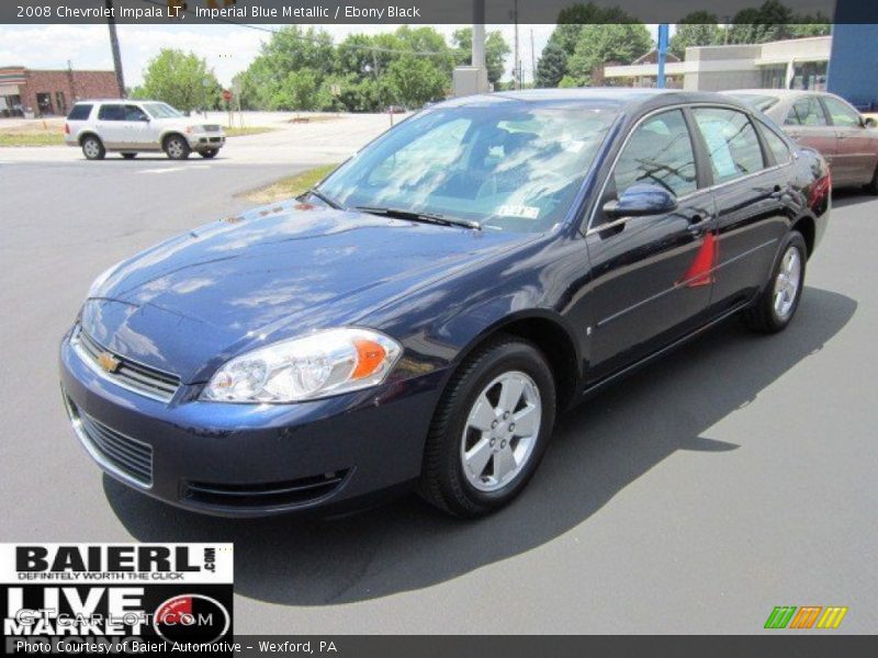 Imperial Blue Metallic / Ebony Black 2008 Chevrolet Impala LT