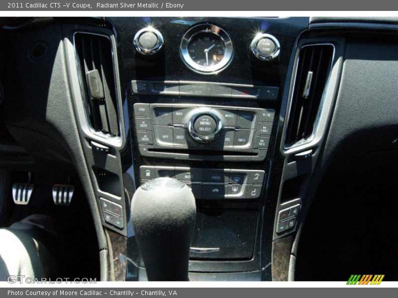 Radiant Silver Metallic / Ebony 2011 Cadillac CTS -V Coupe
