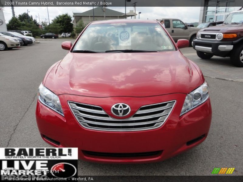Barcelona Red Metallic / Bisque 2008 Toyota Camry Hybrid