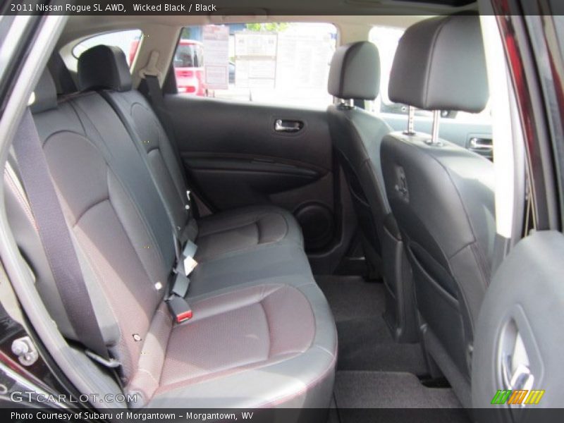Wicked Black / Black 2011 Nissan Rogue SL AWD