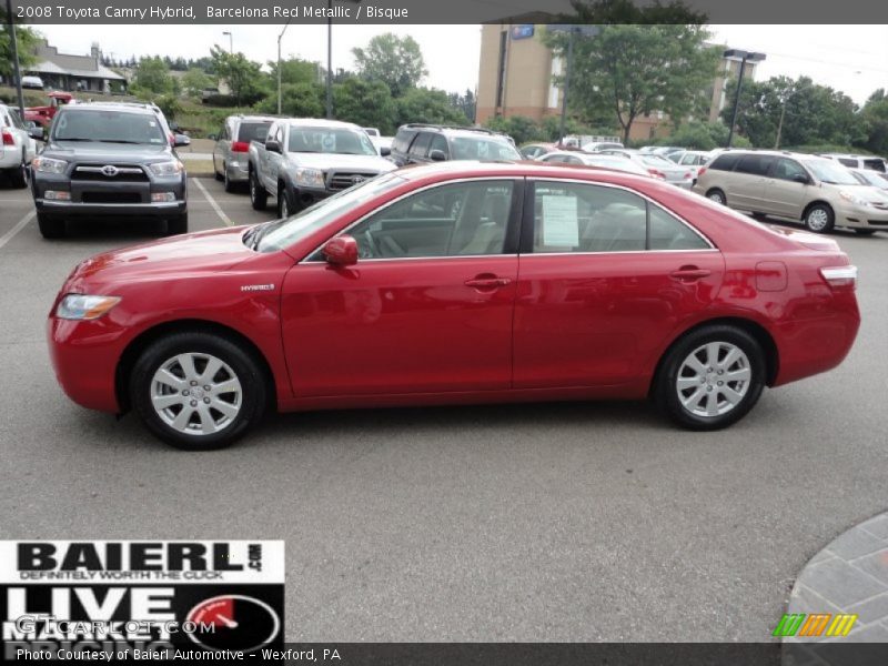 Barcelona Red Metallic / Bisque 2008 Toyota Camry Hybrid