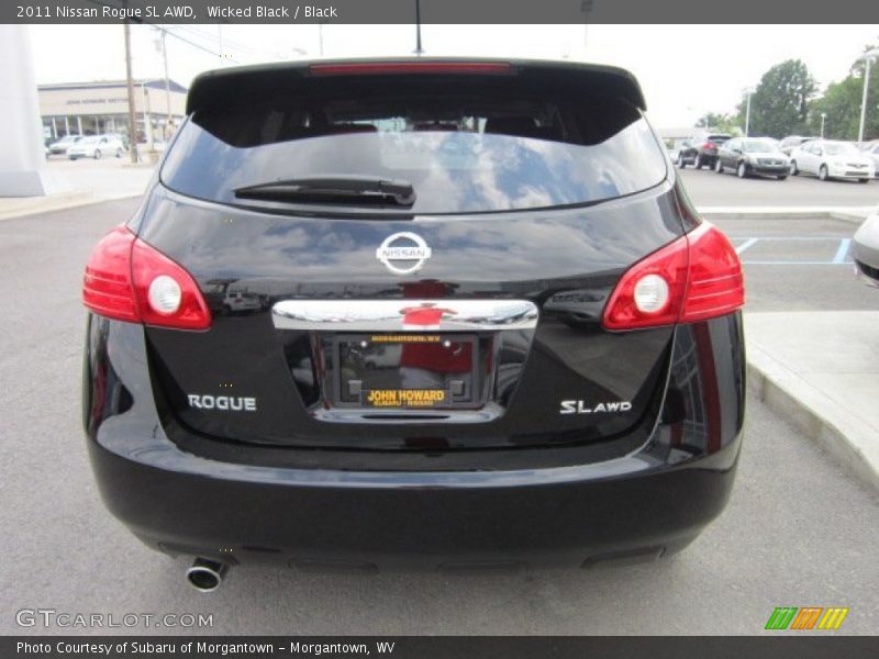 Wicked Black / Black 2011 Nissan Rogue SL AWD