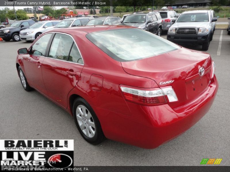 Barcelona Red Metallic / Bisque 2008 Toyota Camry Hybrid