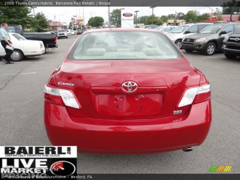 Barcelona Red Metallic / Bisque 2008 Toyota Camry Hybrid