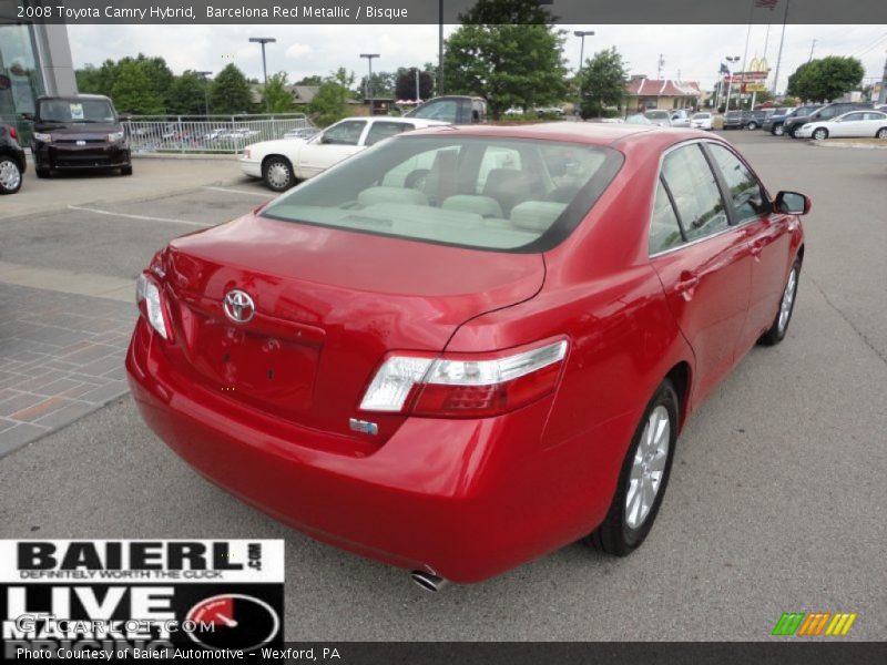 Barcelona Red Metallic / Bisque 2008 Toyota Camry Hybrid