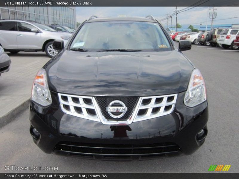 Wicked Black / Black 2011 Nissan Rogue SL AWD