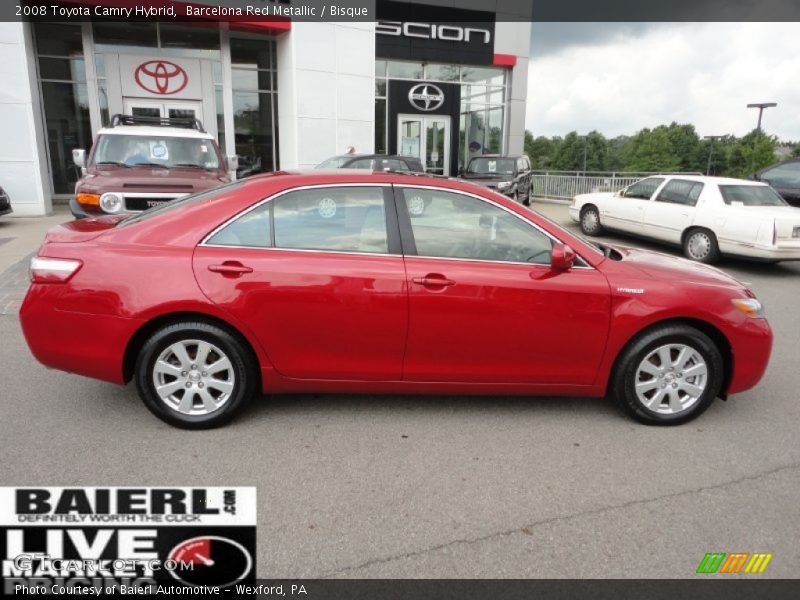 Barcelona Red Metallic / Bisque 2008 Toyota Camry Hybrid