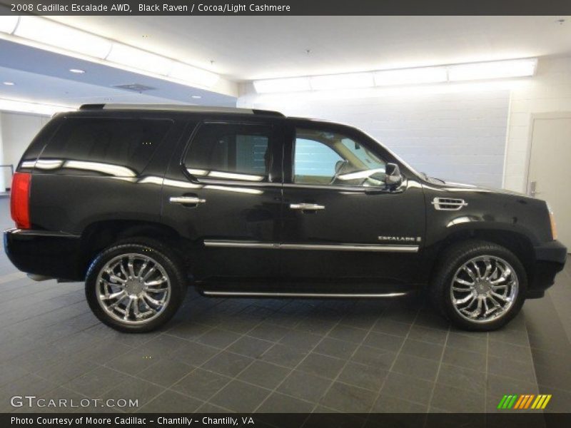 Black Raven / Cocoa/Light Cashmere 2008 Cadillac Escalade AWD