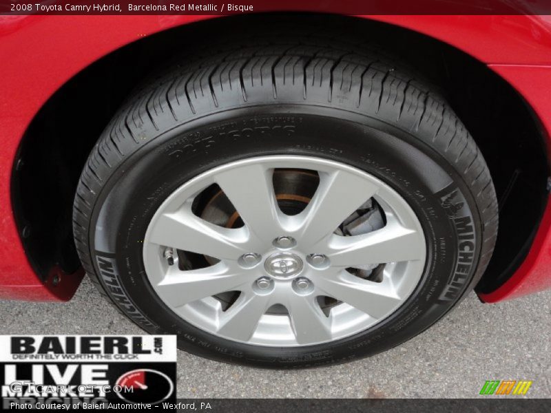 Barcelona Red Metallic / Bisque 2008 Toyota Camry Hybrid