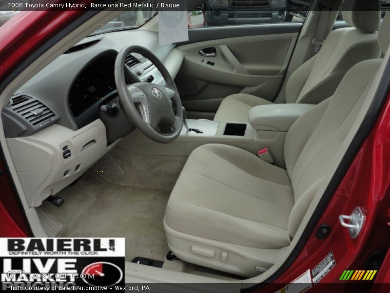 Barcelona Red Metallic / Bisque 2008 Toyota Camry Hybrid