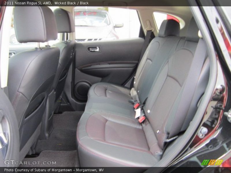 Wicked Black / Black 2011 Nissan Rogue SL AWD