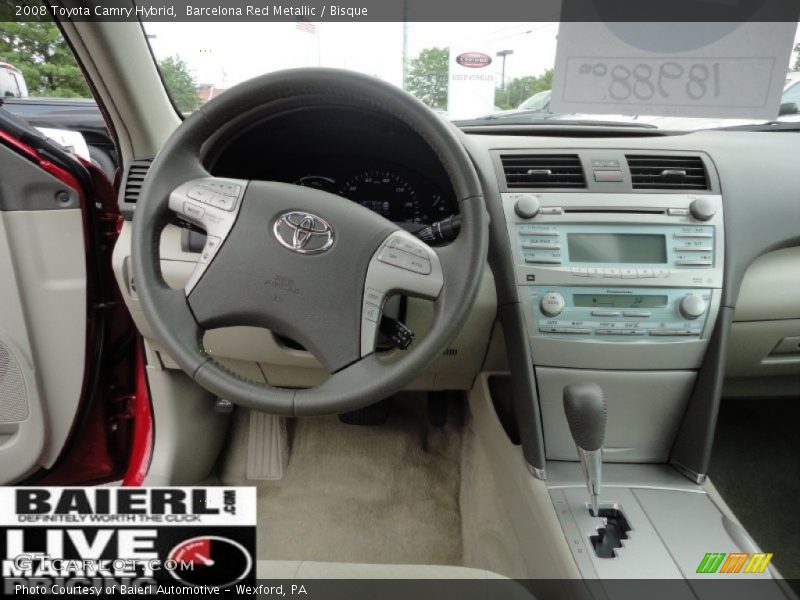 Barcelona Red Metallic / Bisque 2008 Toyota Camry Hybrid