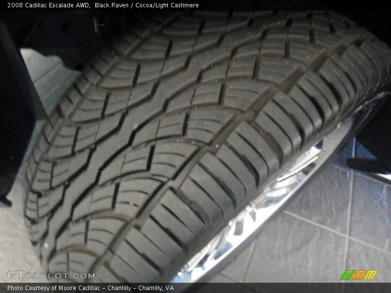 Black Raven / Cocoa/Light Cashmere 2008 Cadillac Escalade AWD