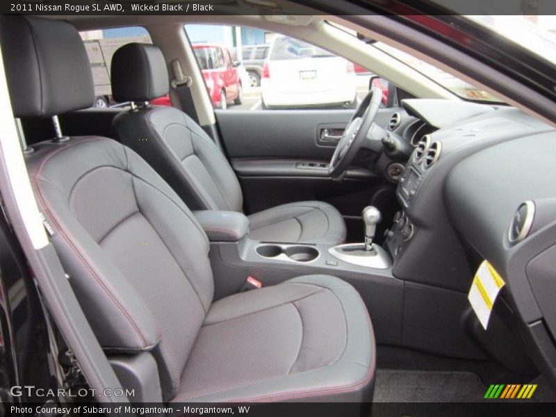 Wicked Black / Black 2011 Nissan Rogue SL AWD