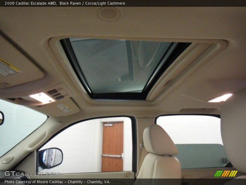Black Raven / Cocoa/Light Cashmere 2008 Cadillac Escalade AWD