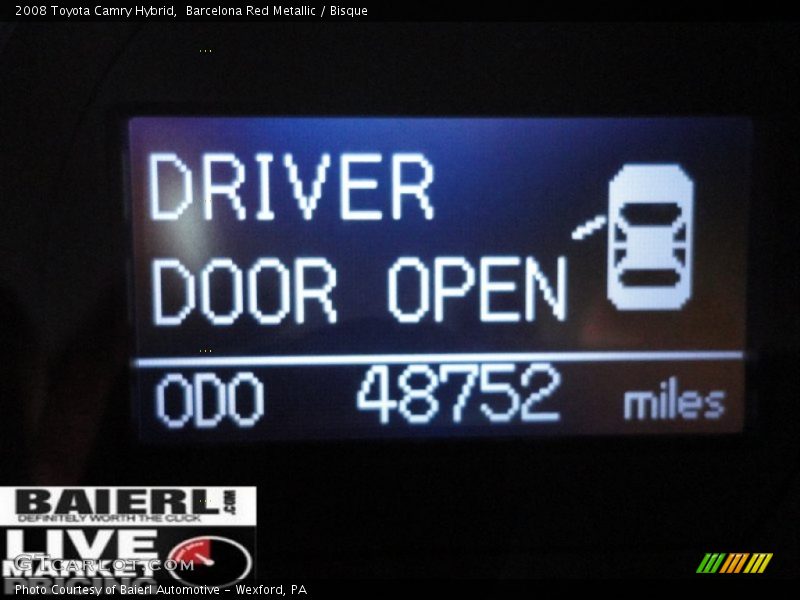 Barcelona Red Metallic / Bisque 2008 Toyota Camry Hybrid