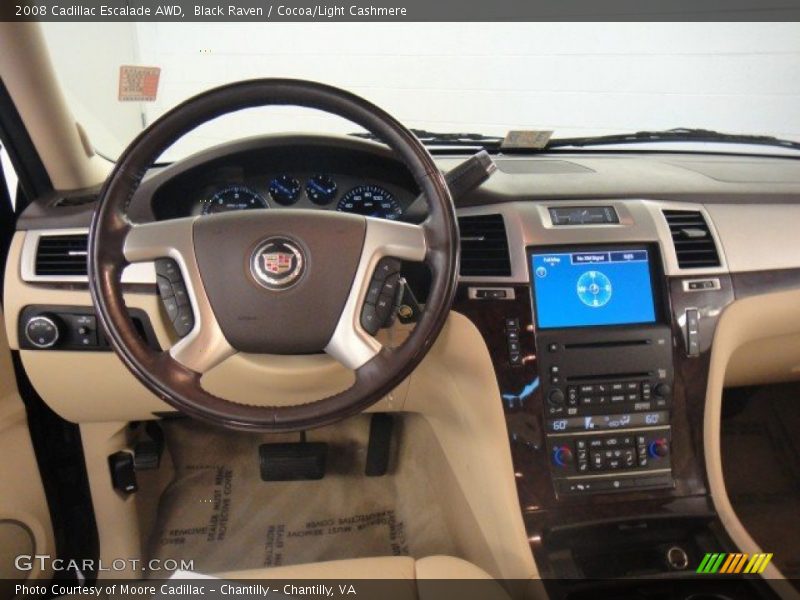 Black Raven / Cocoa/Light Cashmere 2008 Cadillac Escalade AWD