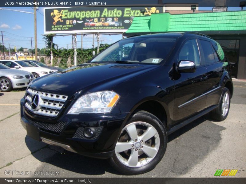 Black / Cashmere 2009 Mercedes-Benz ML 350 4Matic