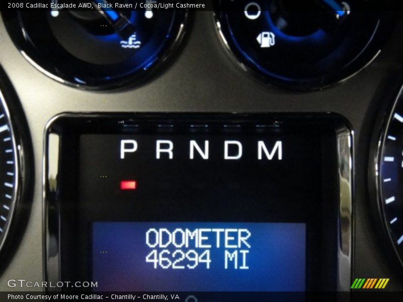 Black Raven / Cocoa/Light Cashmere 2008 Cadillac Escalade AWD