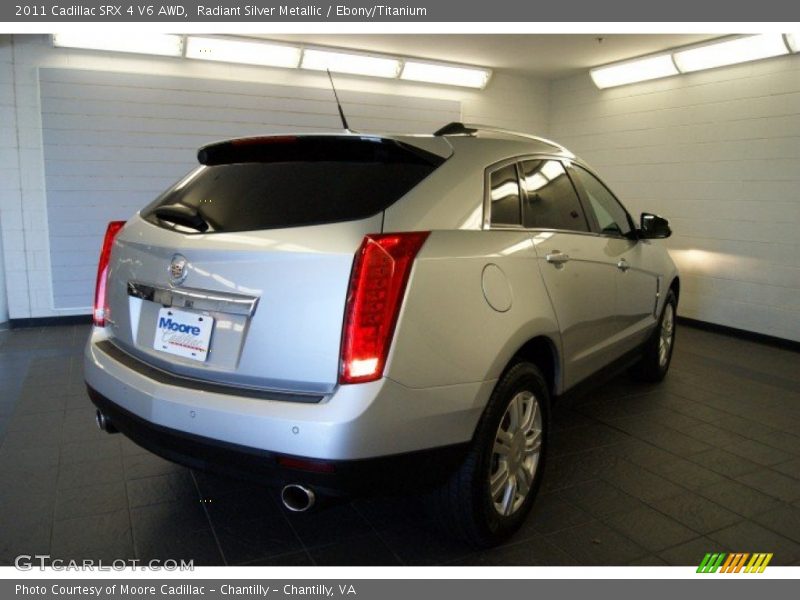 Radiant Silver Metallic / Ebony/Titanium 2011 Cadillac SRX 4 V6 AWD