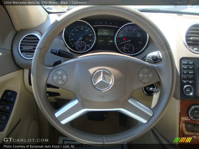 Black / Cashmere 2009 Mercedes-Benz ML 350 4Matic