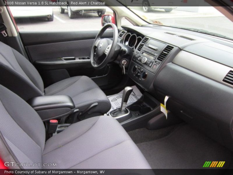 Red Alert / Charcoal 2008 Nissan Versa 1.8 SL Hatchback