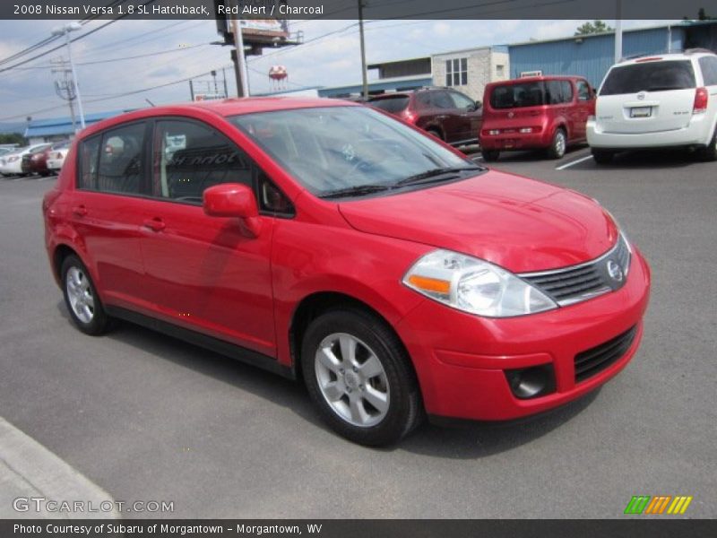 Red Alert / Charcoal 2008 Nissan Versa 1.8 SL Hatchback