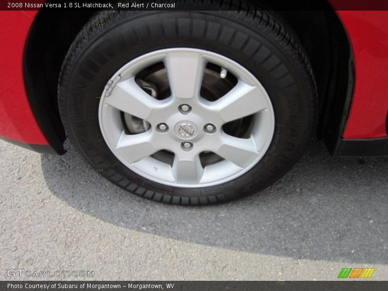 Red Alert / Charcoal 2008 Nissan Versa 1.8 SL Hatchback