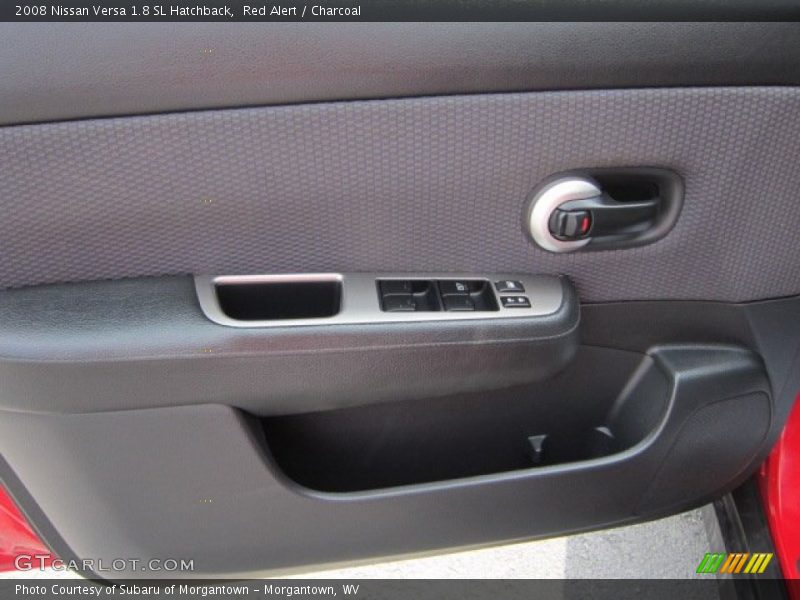 Red Alert / Charcoal 2008 Nissan Versa 1.8 SL Hatchback