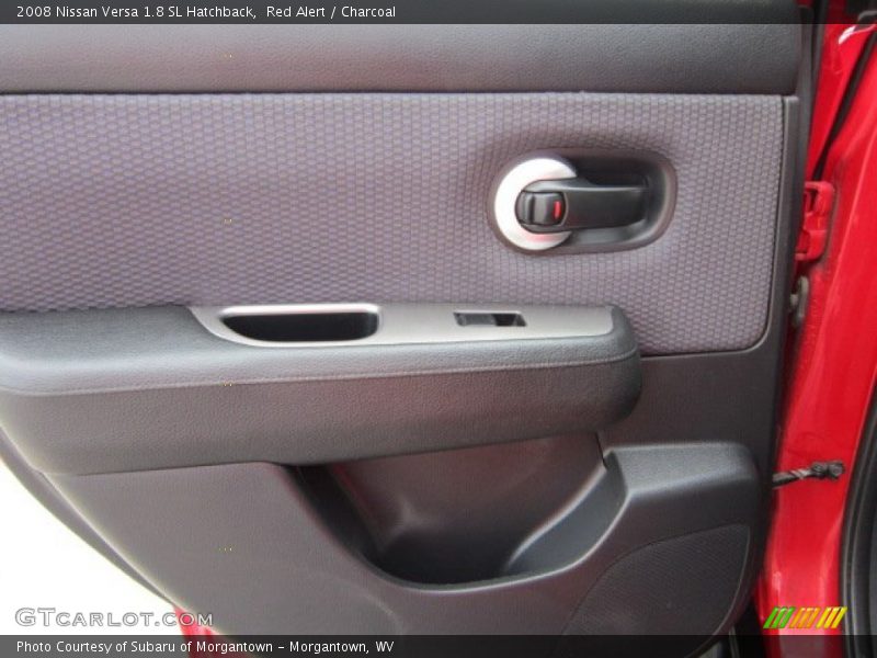 Red Alert / Charcoal 2008 Nissan Versa 1.8 SL Hatchback