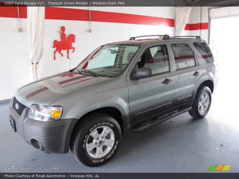Titanium Green Metallic / Medium/Dark Flint 2007 Ford Escape XLT