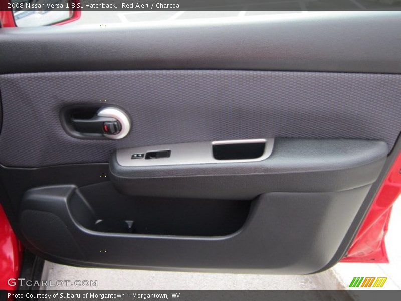 Red Alert / Charcoal 2008 Nissan Versa 1.8 SL Hatchback