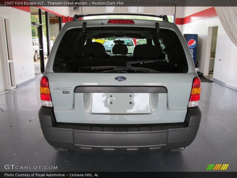 Titanium Green Metallic / Medium/Dark Flint 2007 Ford Escape XLT