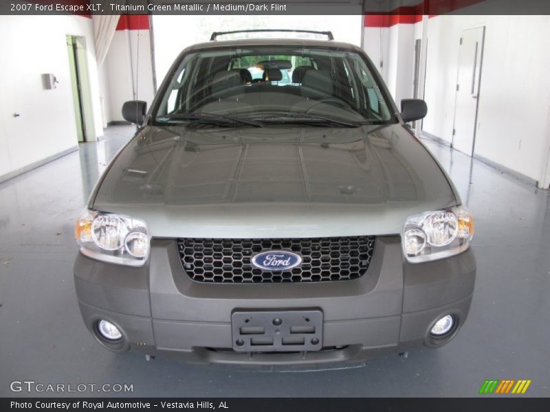 Titanium Green Metallic / Medium/Dark Flint 2007 Ford Escape XLT