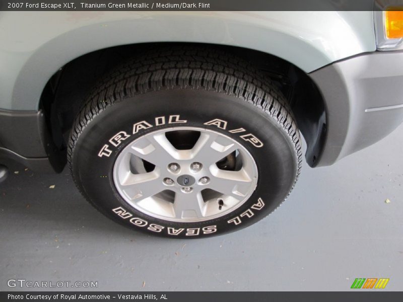 Titanium Green Metallic / Medium/Dark Flint 2007 Ford Escape XLT