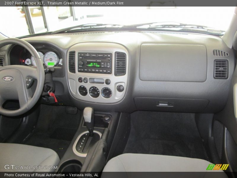 Titanium Green Metallic / Medium/Dark Flint 2007 Ford Escape XLT