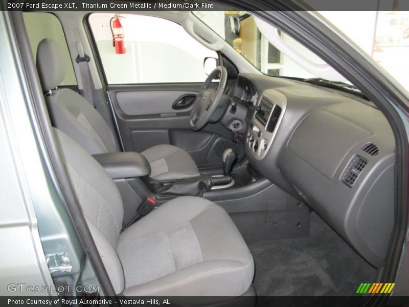 Titanium Green Metallic / Medium/Dark Flint 2007 Ford Escape XLT
