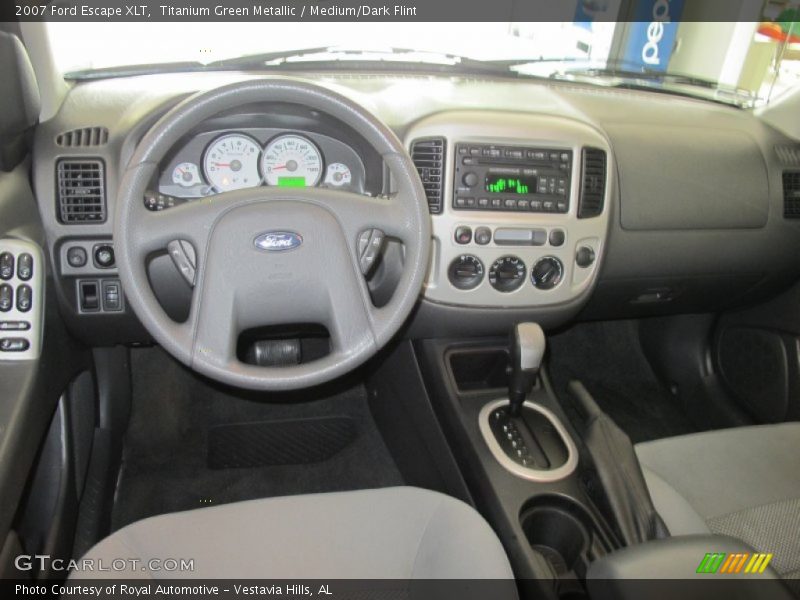 Titanium Green Metallic / Medium/Dark Flint 2007 Ford Escape XLT