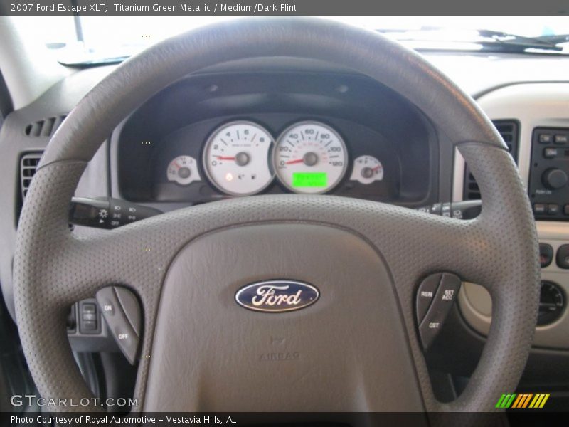 Titanium Green Metallic / Medium/Dark Flint 2007 Ford Escape XLT