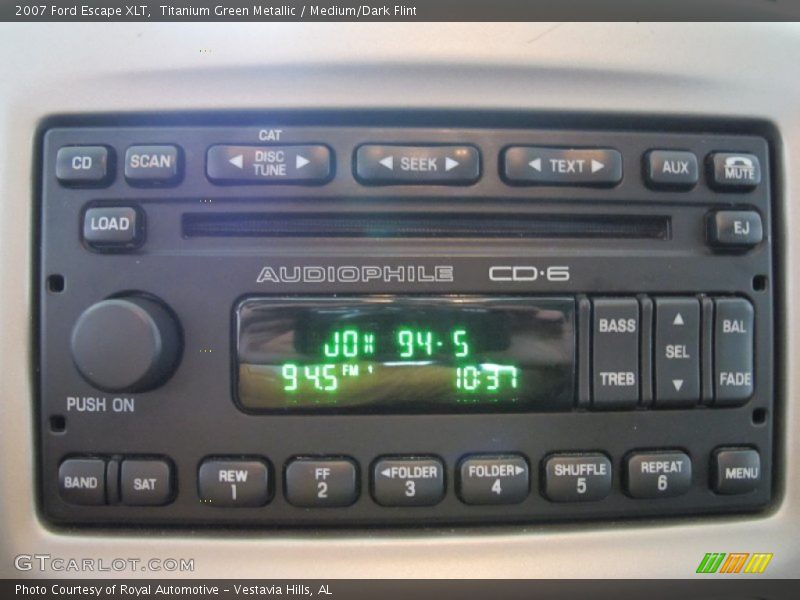 Titanium Green Metallic / Medium/Dark Flint 2007 Ford Escape XLT